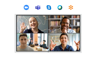 Video conferencing on Vibe board