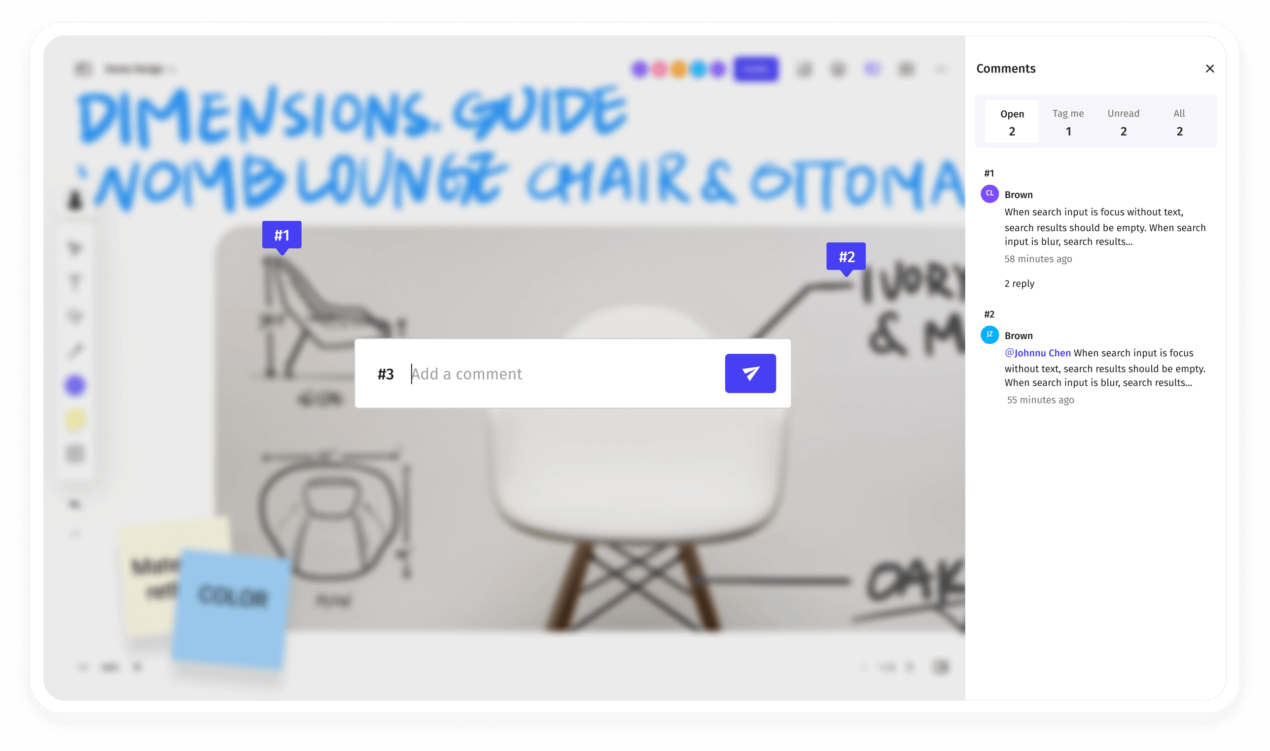 Leave Comments feature