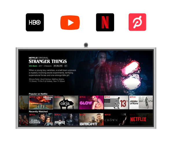 <span class="gradient bold">Stream</span> rich TV series and exercise content