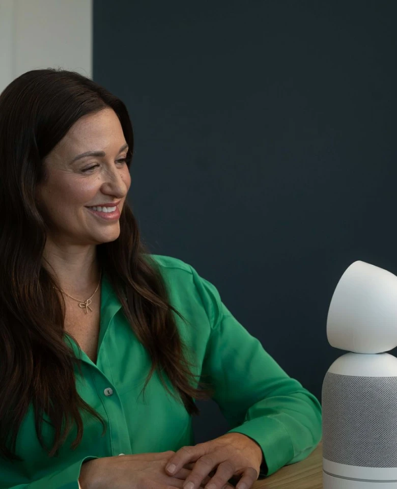 A woman who is using Vibe Bot