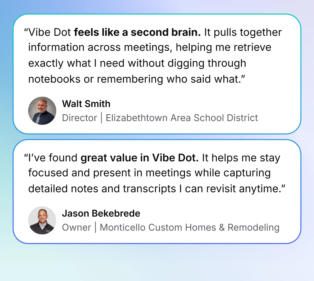 Man using Vibe Dot on phone for automated task execution via voice commands