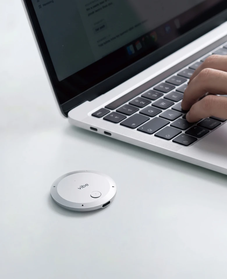 People use Vibe Dot in meeting rooms
