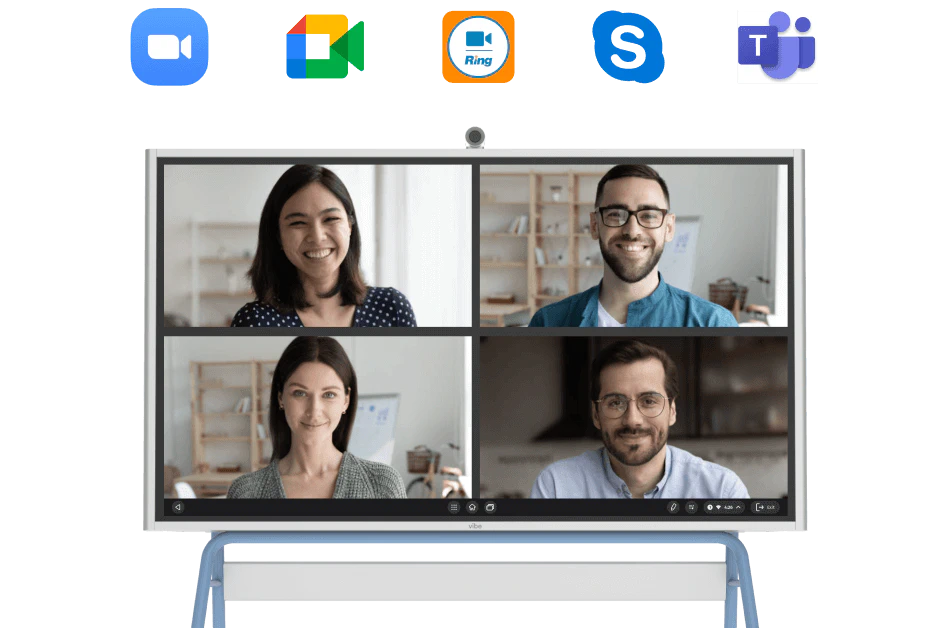 Use your favorite <span class="gradient bold">video conferencing apps</span>
