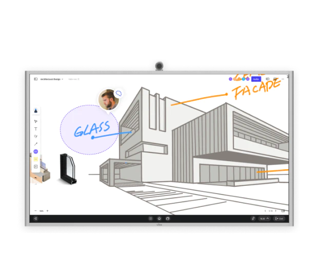 Video conferencing on Vibe board