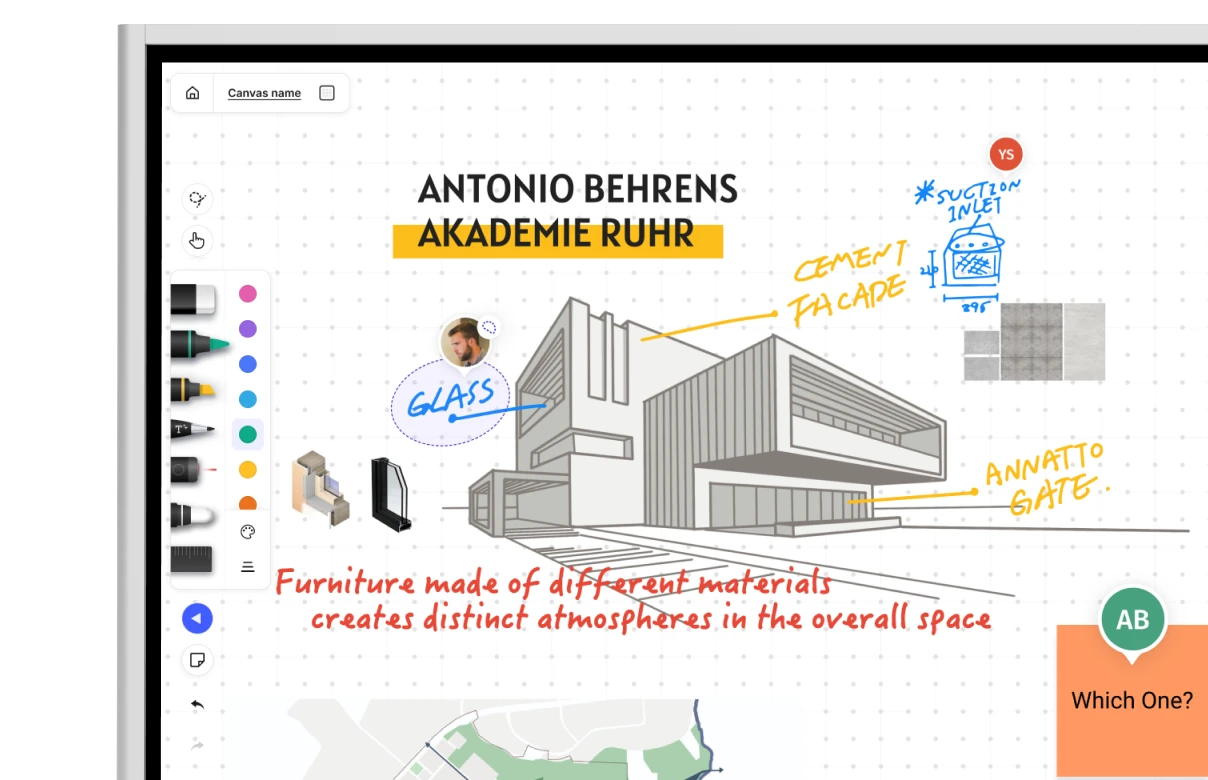 Sketching and designing on an infinite canvas