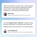 Customer feedback on Vibe Dot