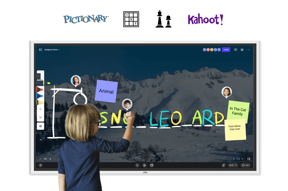 Learn with <span class="gradient bold">rich education apps</span> from the Vibe App Store, Google Play, and Chrome