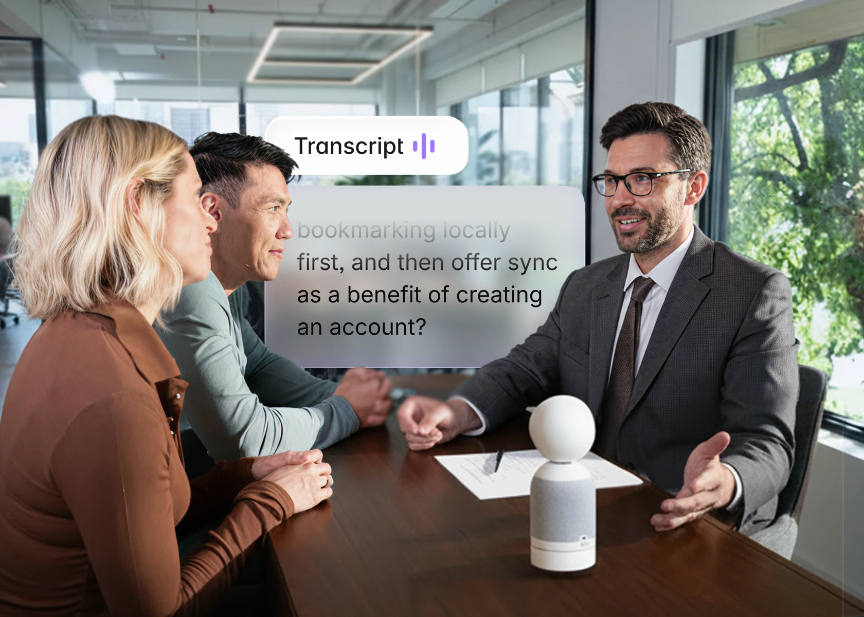 In-person meetings, finally captured too.