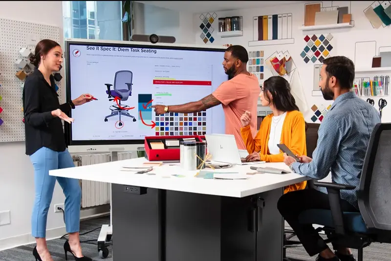 SMART Board in a workspace