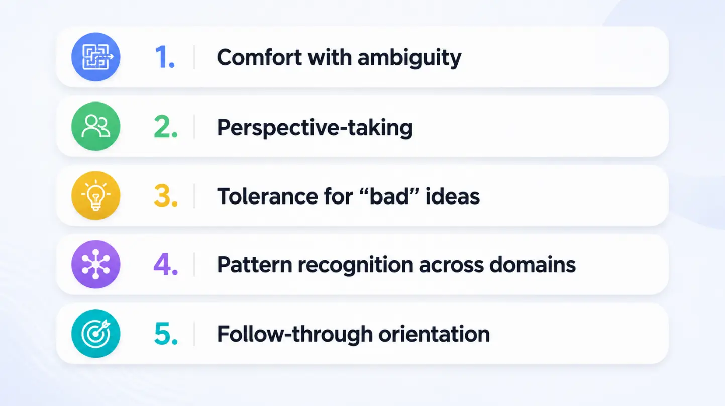 The 5 key traits of a strong ideator
