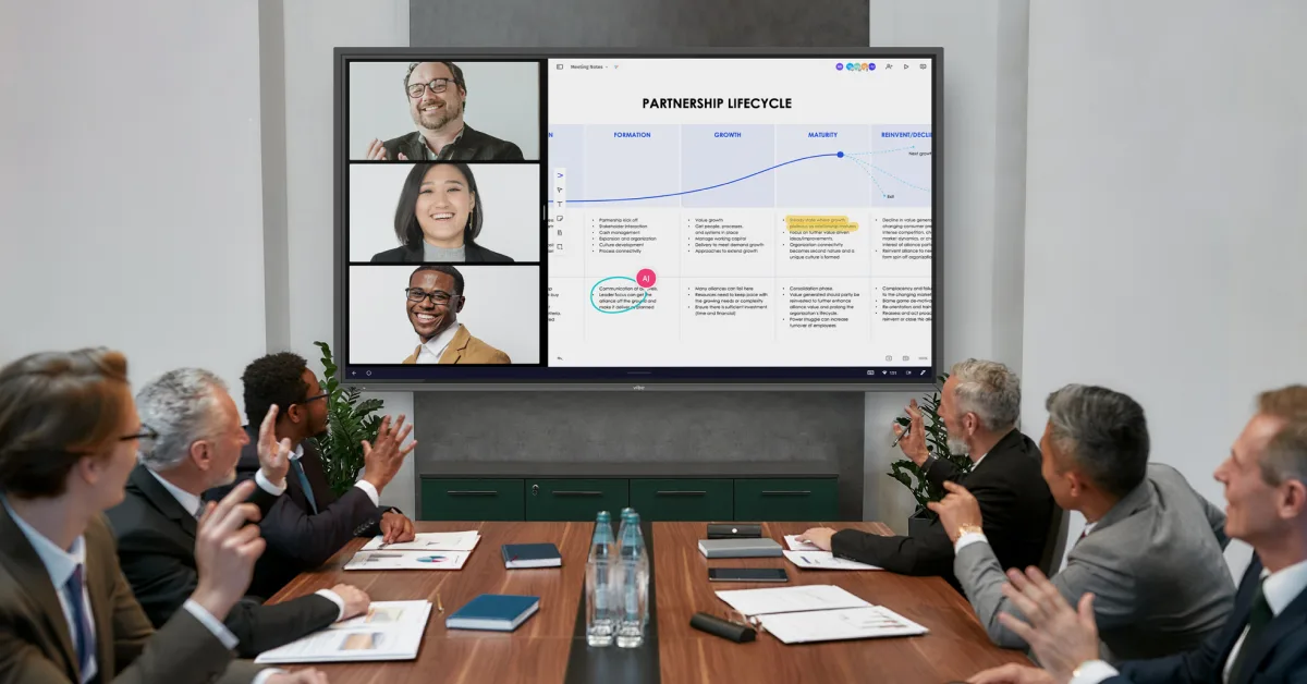 Hybrid meetings on Vibe Board