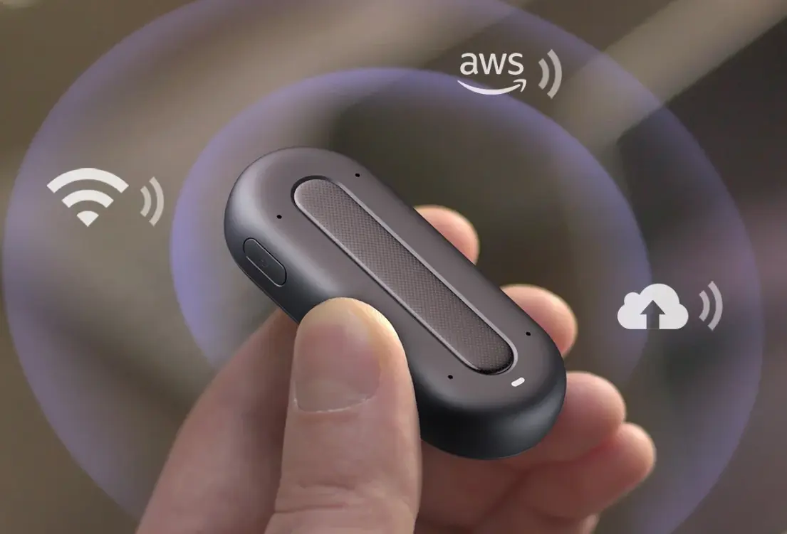 ANYPIN Note Pod P1 wearable AI recorder with cloud connectivity
