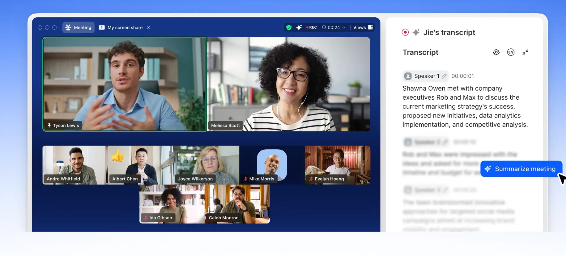 Screenshot of Zoom's video meeting product page