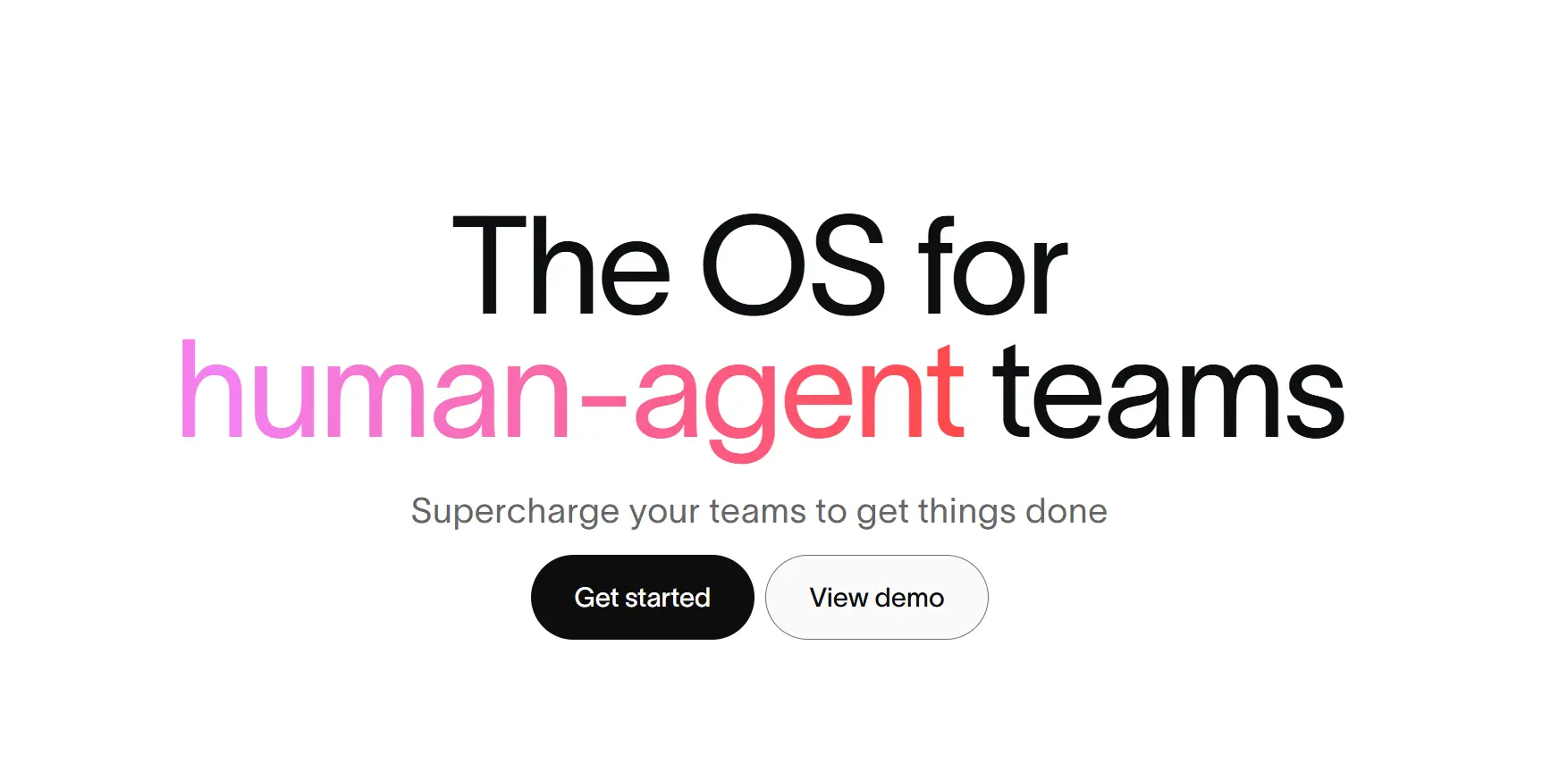 Homepage of Asana