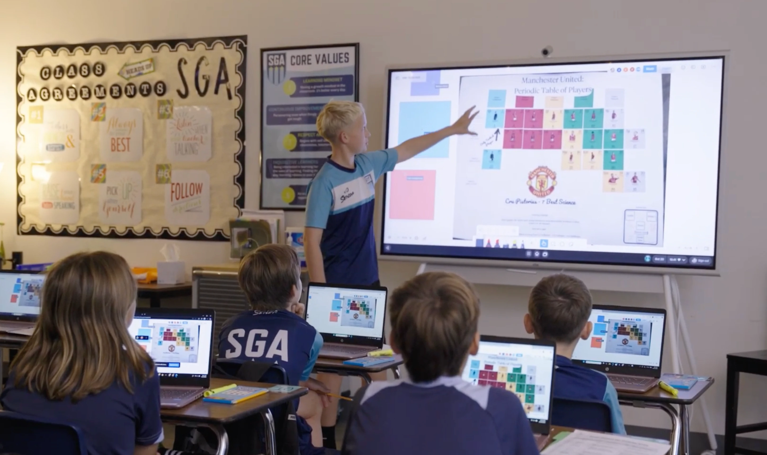 Vibe Smart Board in a Classroom