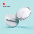 Vibe Dot AI note taker with charging case Red Dot Design Award Winner 2026