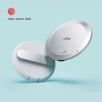 Vibe Dot AI note taker with charging case Red Dot Design Award Winner 2026