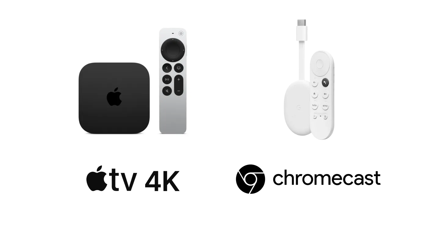 Connect to Apple TV, ChromeCast, and more