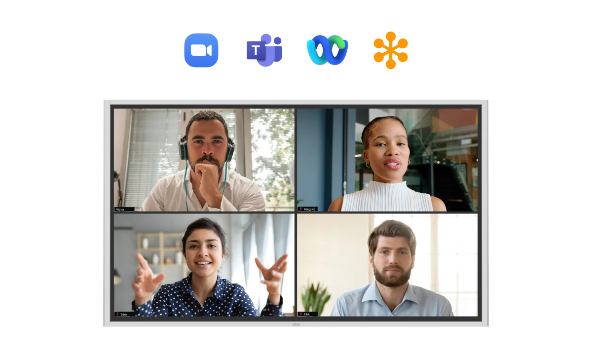 Video conferencing on Vibe board